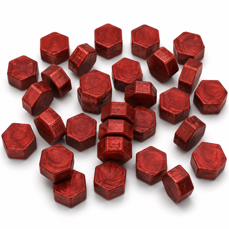 Sealing Wax Beads - Ruby Pearl