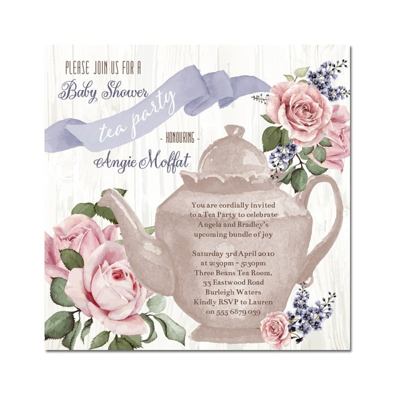 Rustic Tea Baby Shower