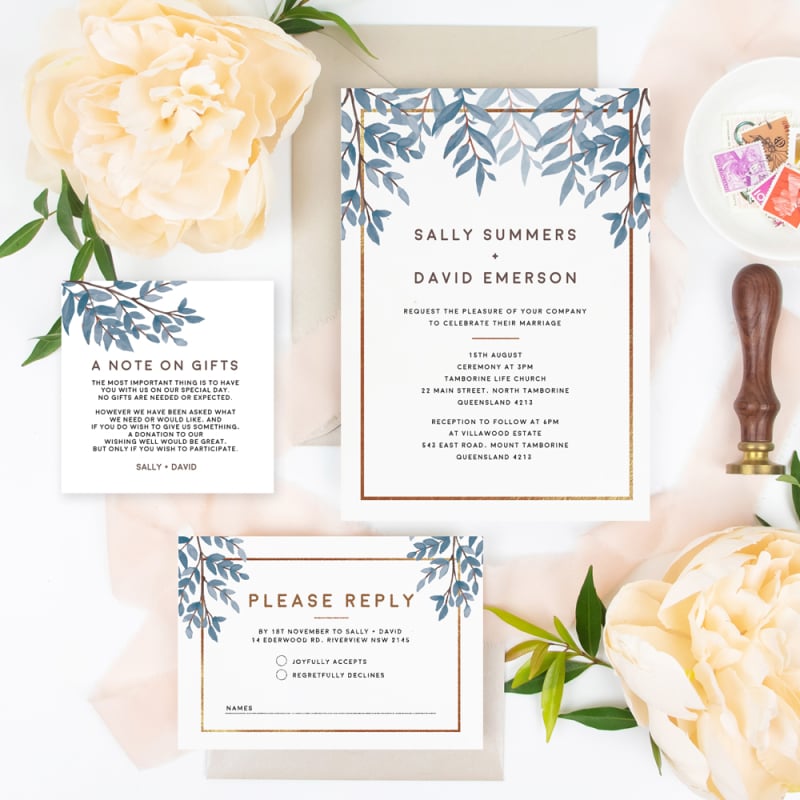 Rustic Wedding RSVP Cards