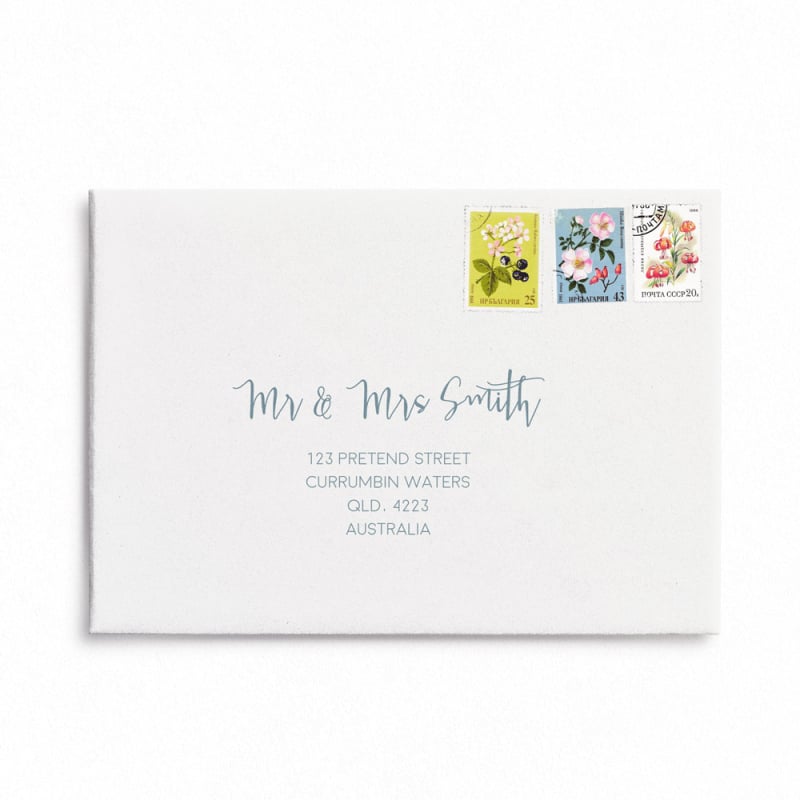 Seabreeze Wedding Envelope Addressing