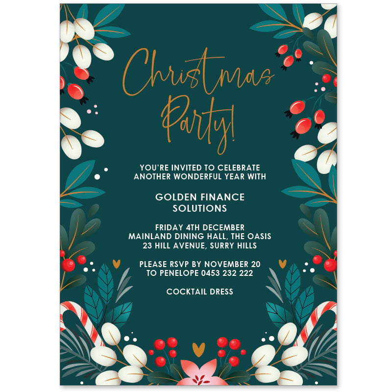 Seasonal Shapes Christmas Cards