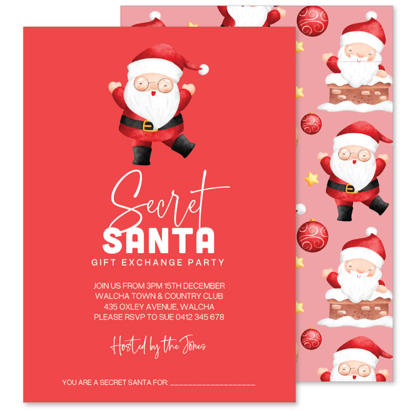 Secret Santa Invitations