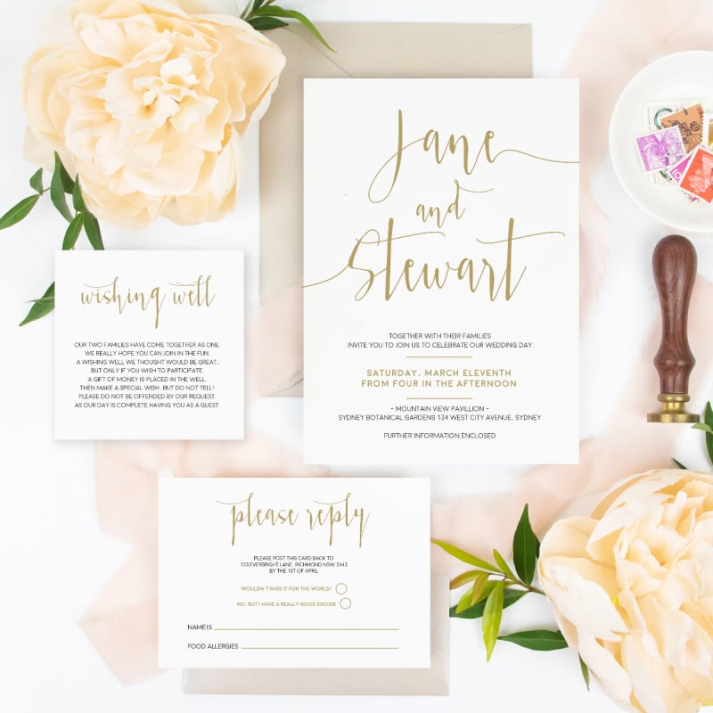 Simple and Elegant Wishing Well Card