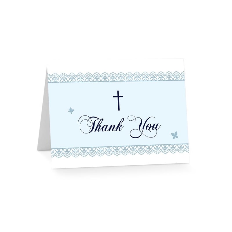 Simplicity Christening Thank You Cards