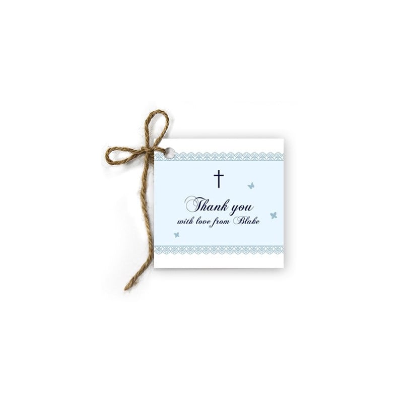 Simplicity Christening Gift Tags