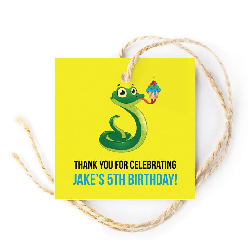 Slither Birthday Gift Tags