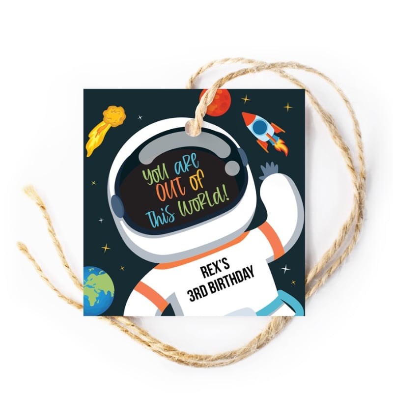 Out of this World Birthday Gift Tags