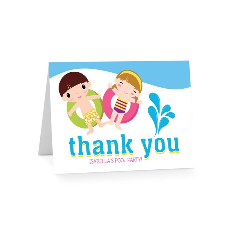 Splish Splash Birthday Thank You Cards