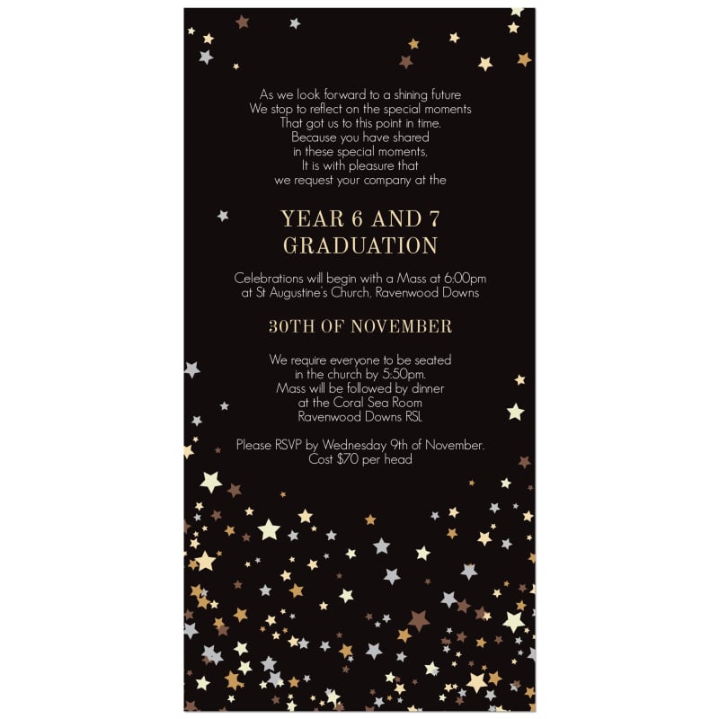 Starbright Graduation Invitations
