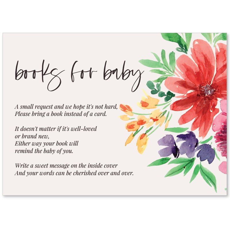 Stylish Type Books for Baby Card
