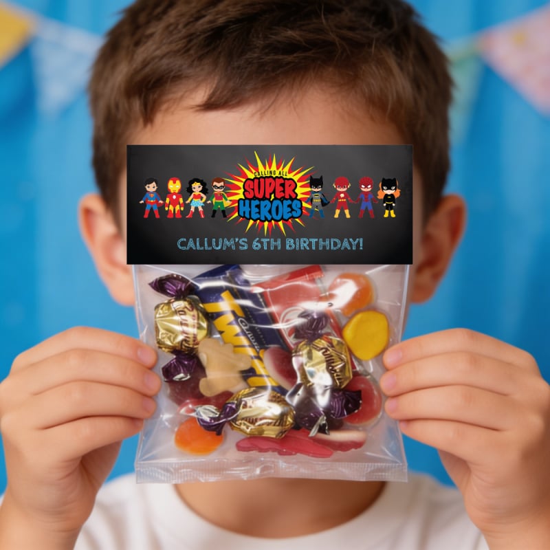 Calling All Superheroes Lolly Bags