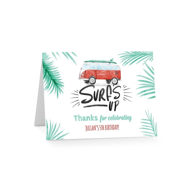 Surfs Up Birthday Thank You Cards