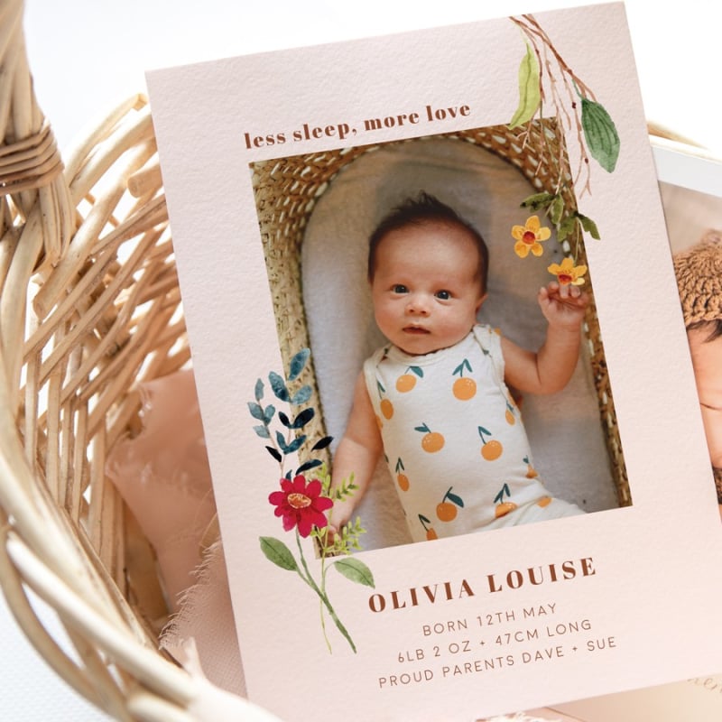 Annas Wreath Birth Announcement