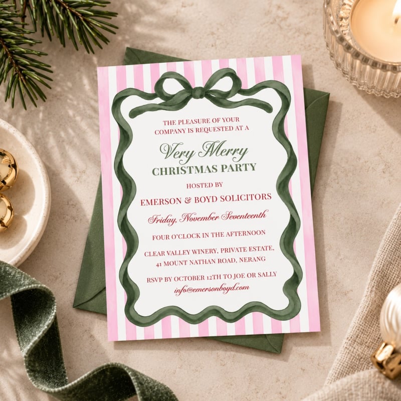Very Merry Party Invitations
