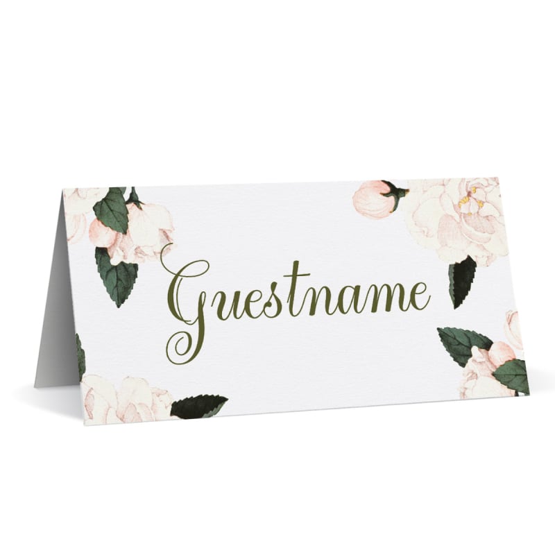 Vintage Roses Placecards