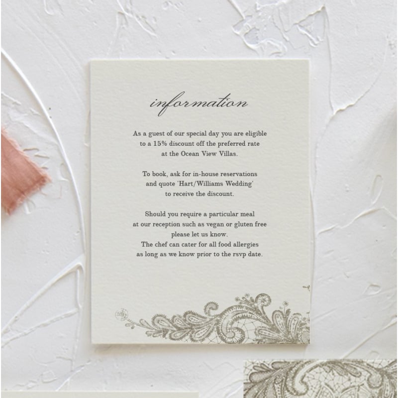 Graceful Information Card