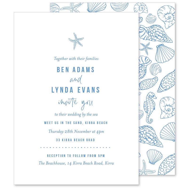 Beach Days Wedding Invitations