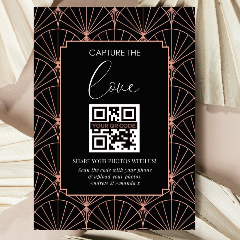 Putting on the Ritz Wedding QR Card
