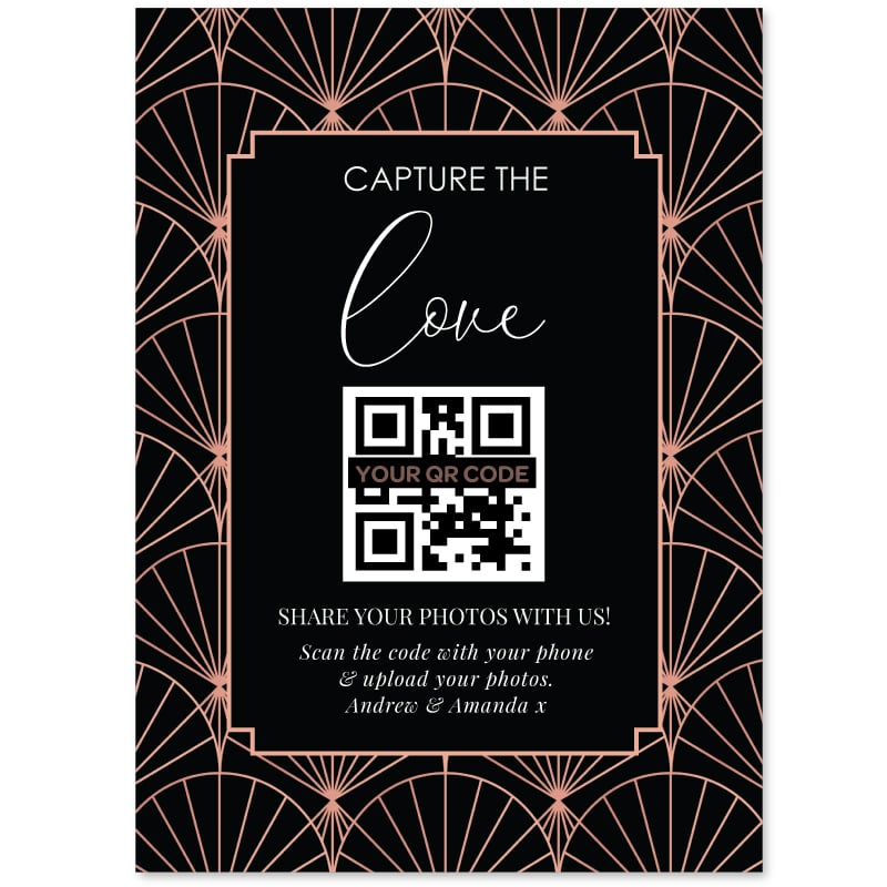 Putting on the Ritz Wedding QR Card