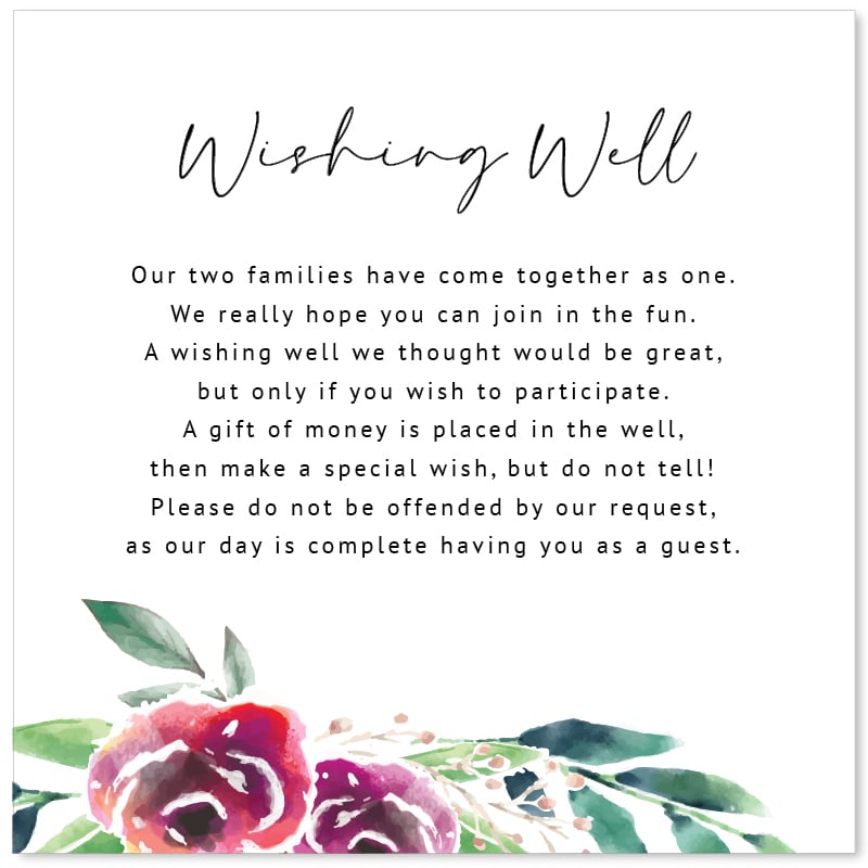 Copper Hexagon Wishing Well Card