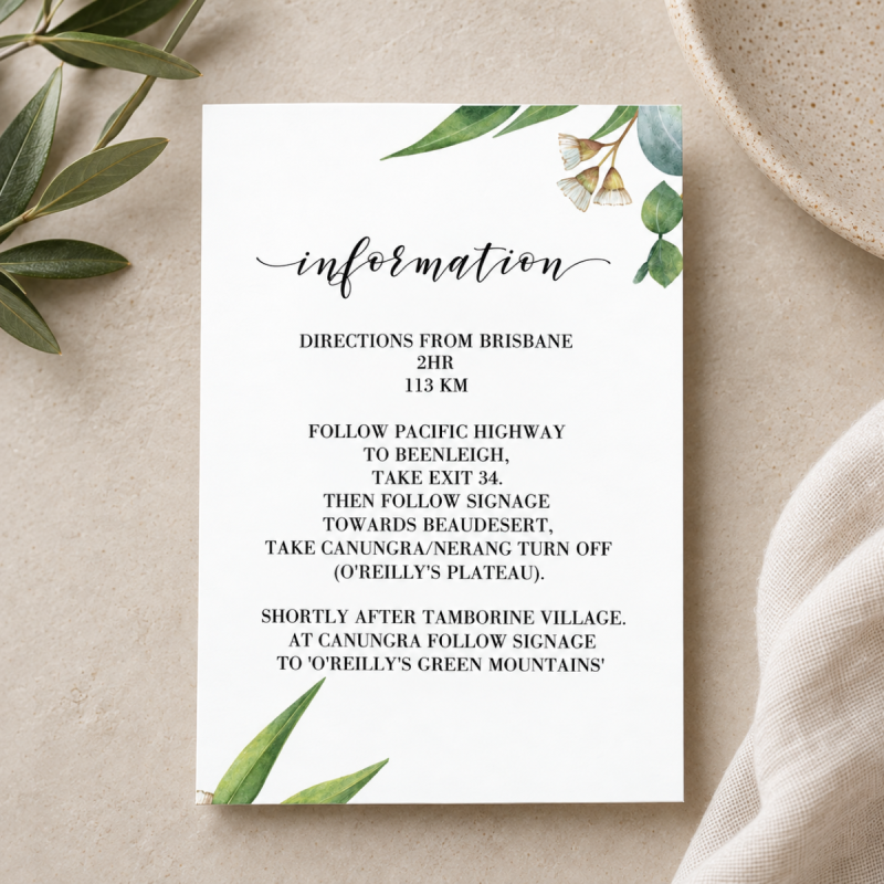Eucalyptus Leaves Information Card
