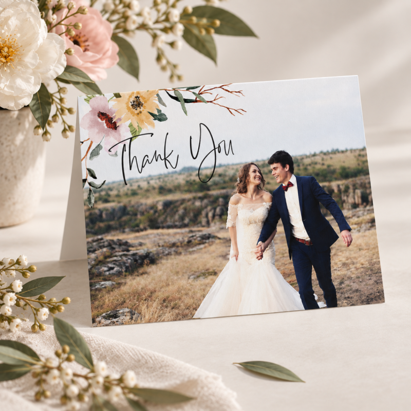 Flower Bed Thank You Card