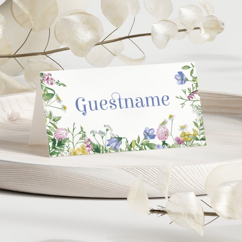 Spring Wildflower Placecards