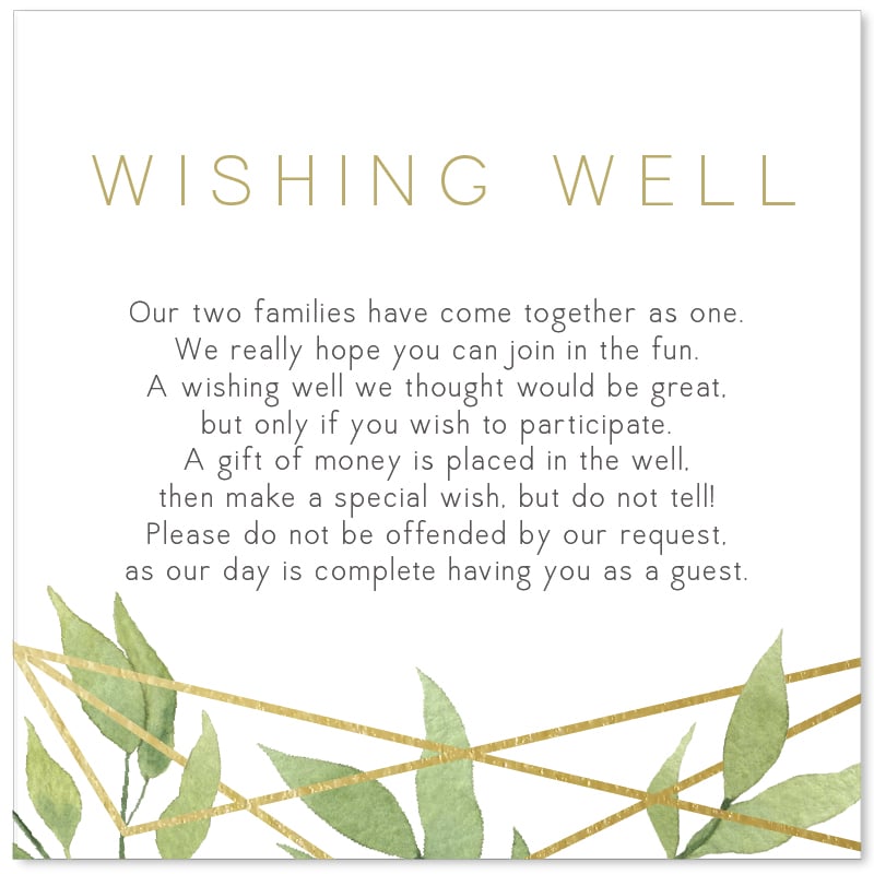 Geo Garden Wishing Well Card