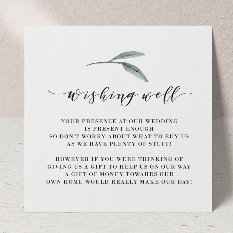 Delicate Daisy Wishing Well Card