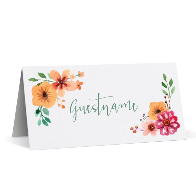 Wrapped in Flowers Placecards
