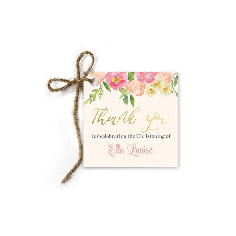 Wrapped Up Christening Gift Tags