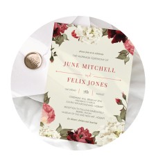 Floral Wedding Invitatations