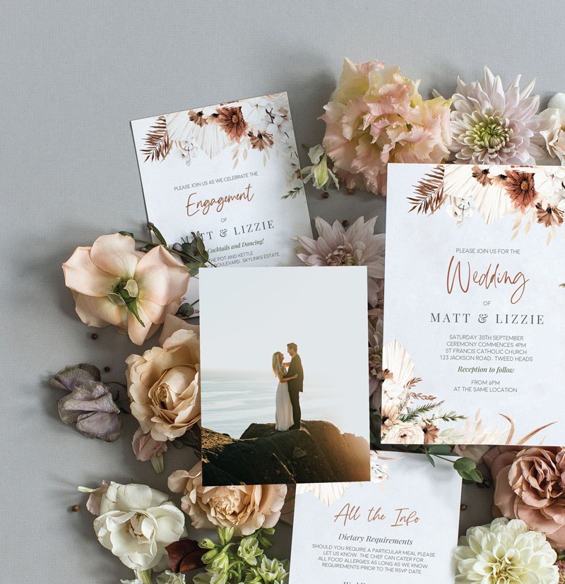 Boho Wedding Invitations