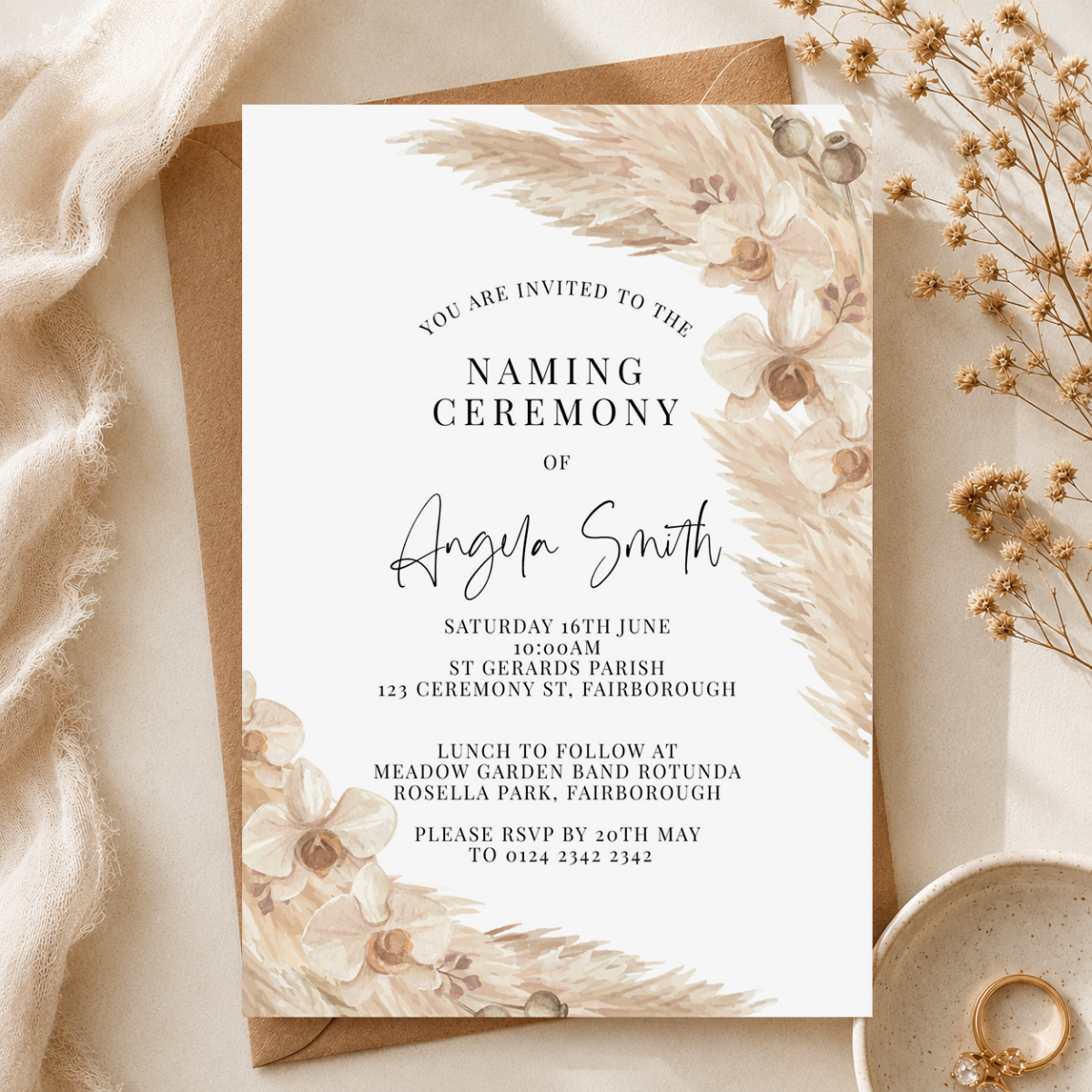 Naming Day Invitations