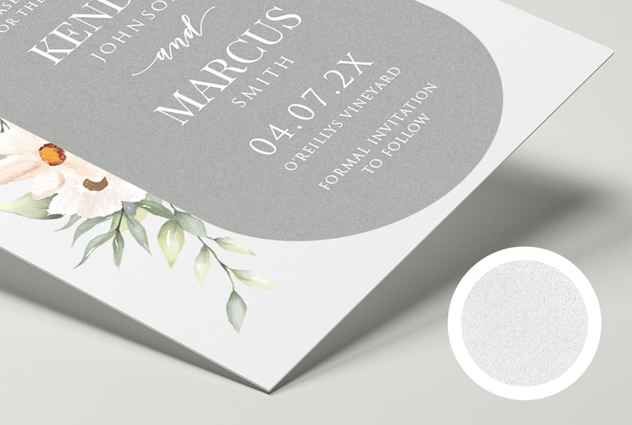 Invitation Printing - Shimmer Cardstock